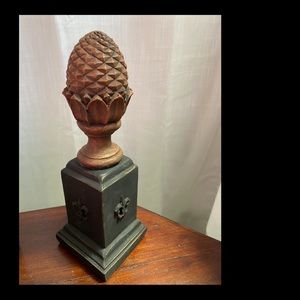 Welcome Pineapple Finial, The Pineapple Means Warm Welcome. Rustic Finial.